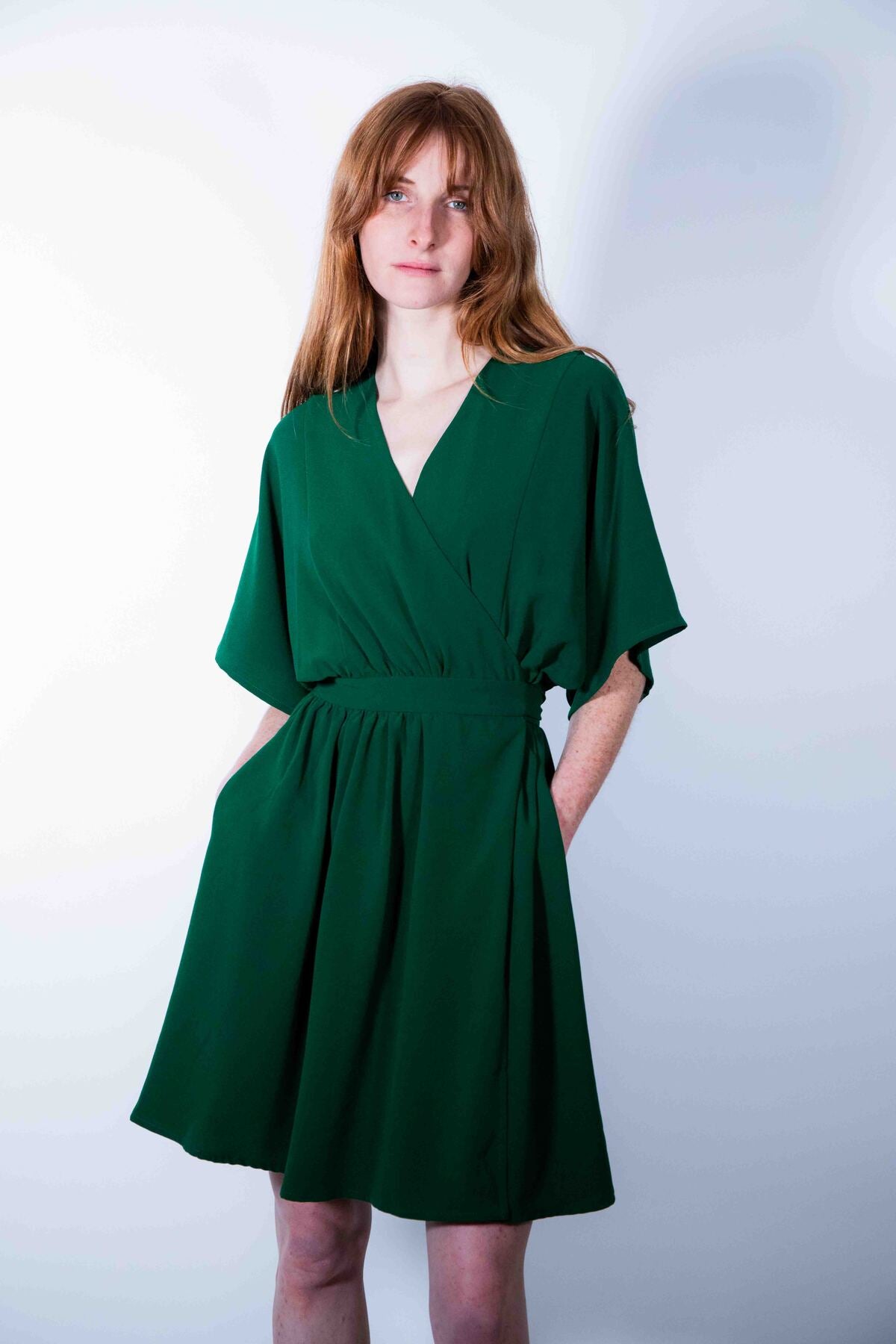 GREEN SIKARA DRESS