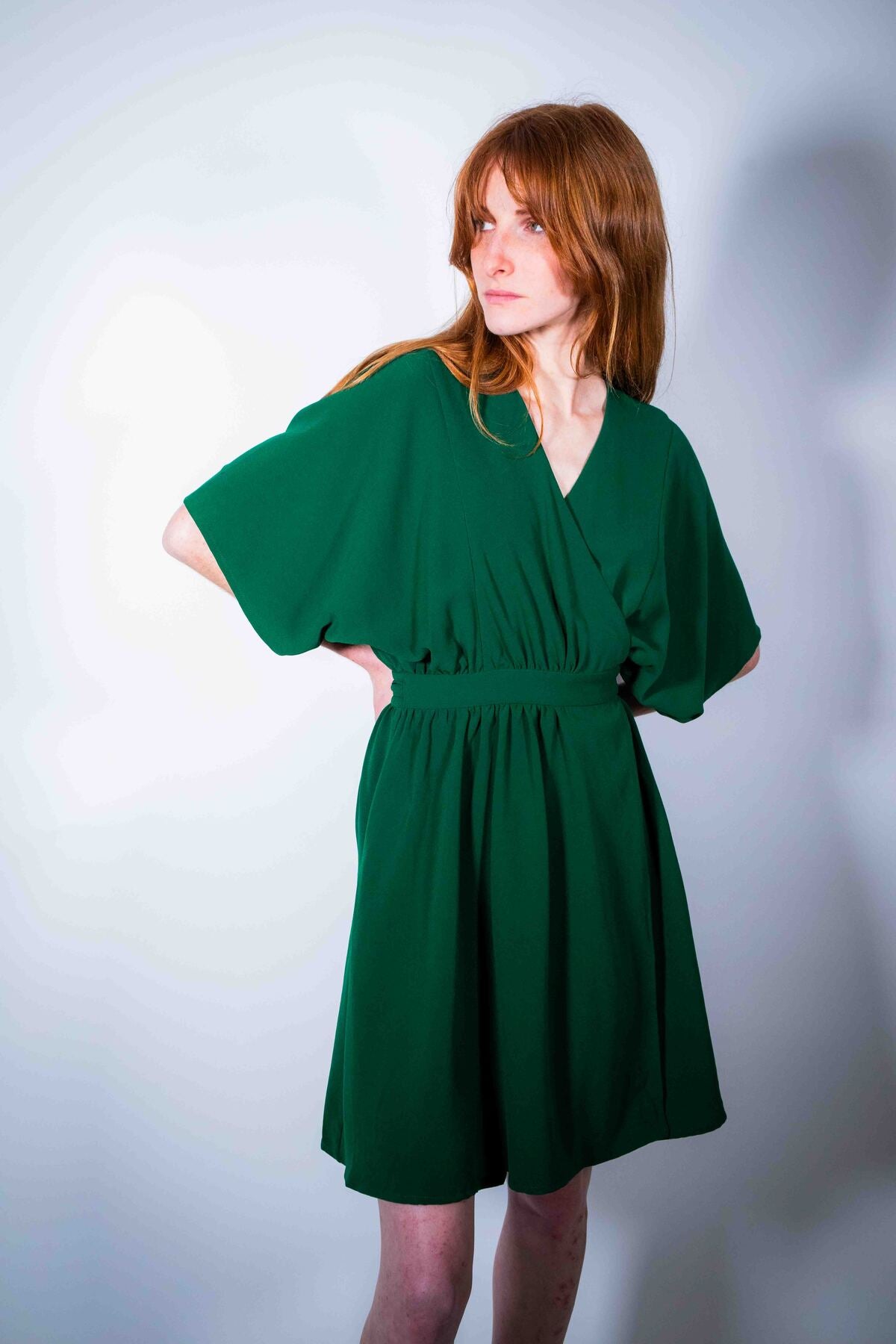 GREEN SIKARA DRESS