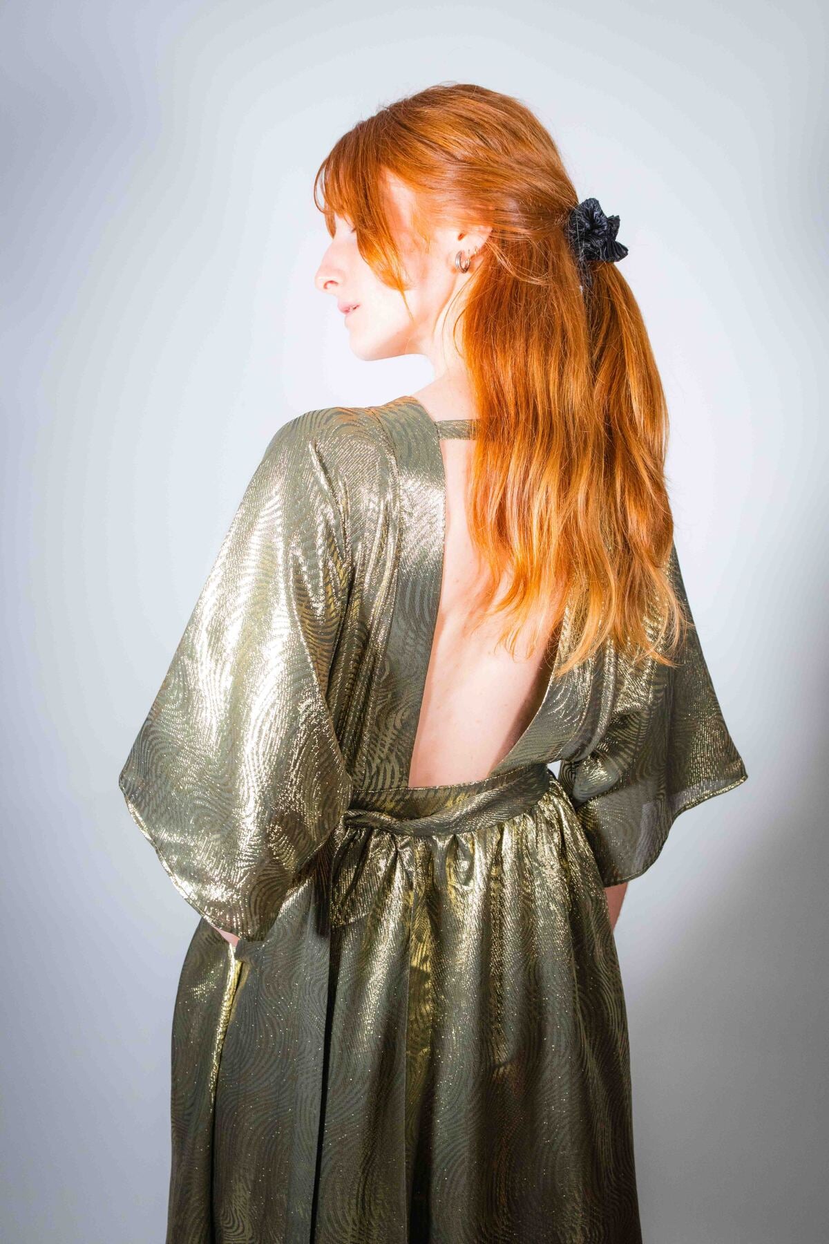 GOLDEN MAXI SIKARA DRESS