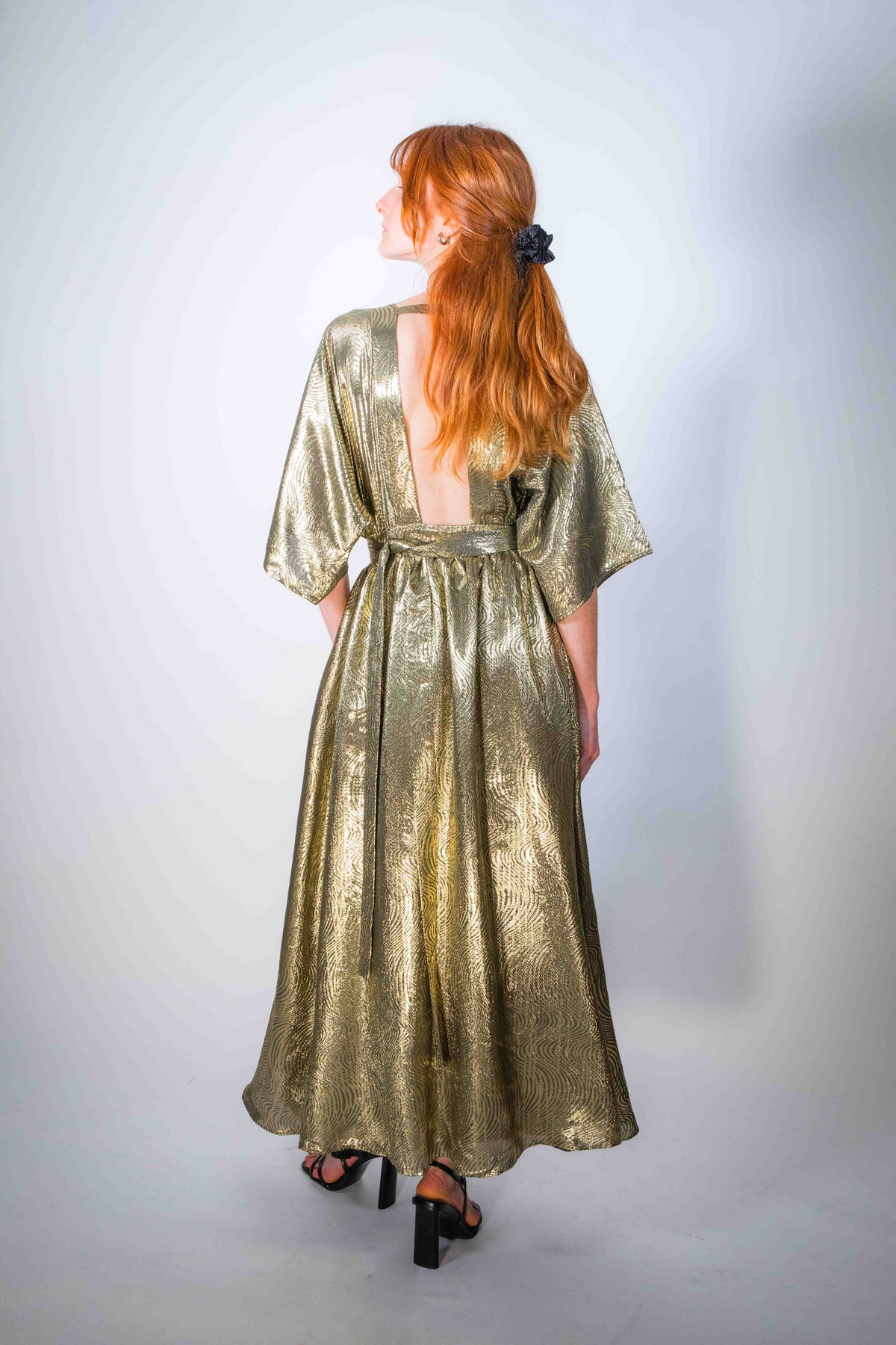 GOLDEN MAXI SIKARA DRESS