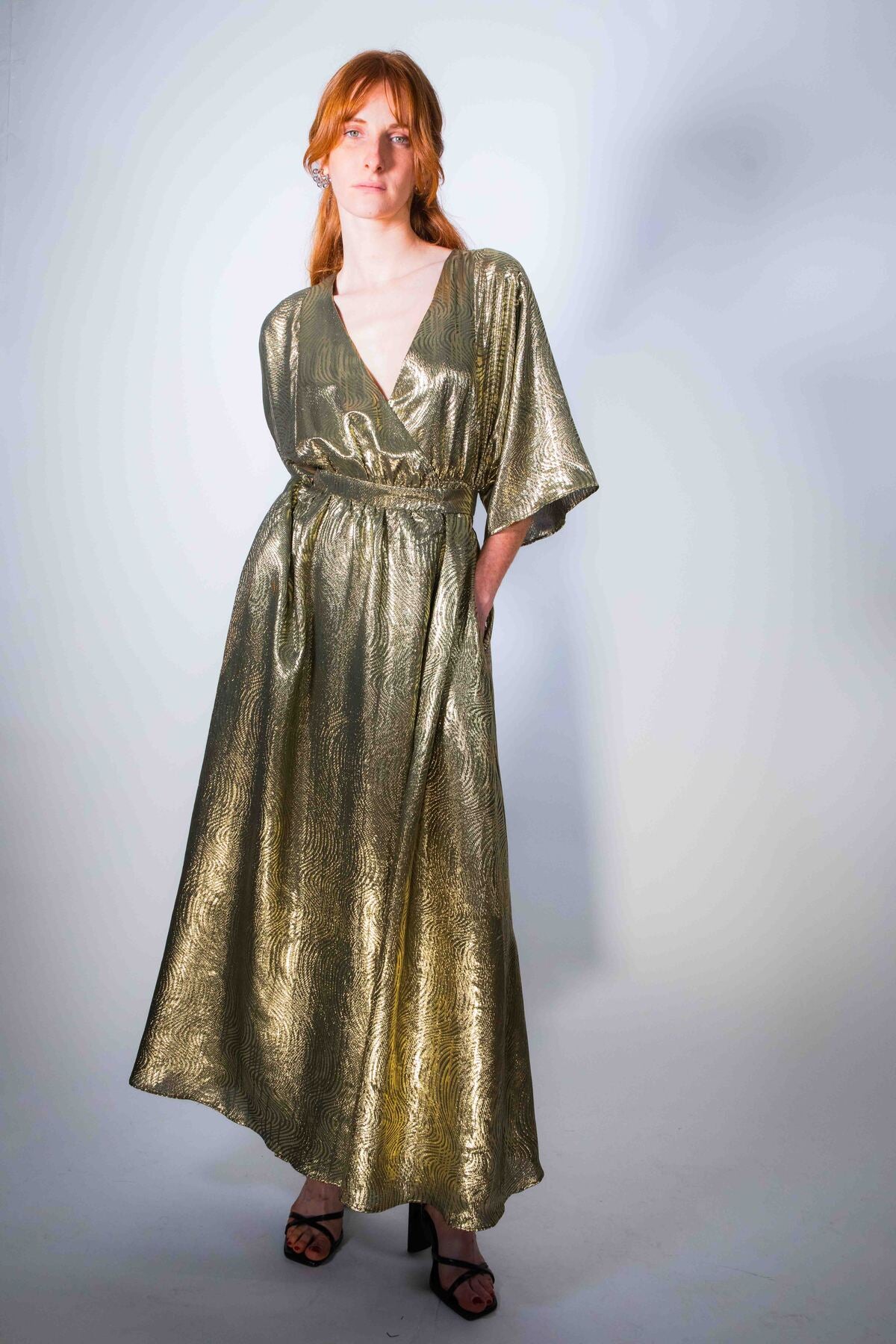 GOLDEN MAXI SIKARA DRESS