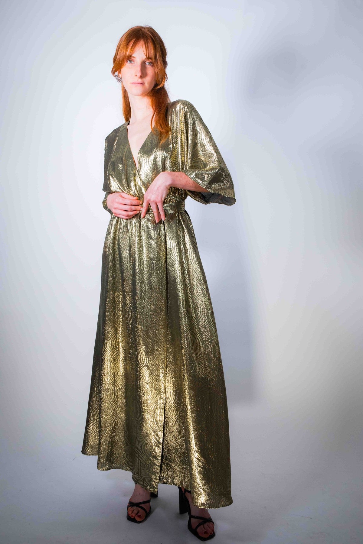 GOLDEN MAXI SIKARA DRESS