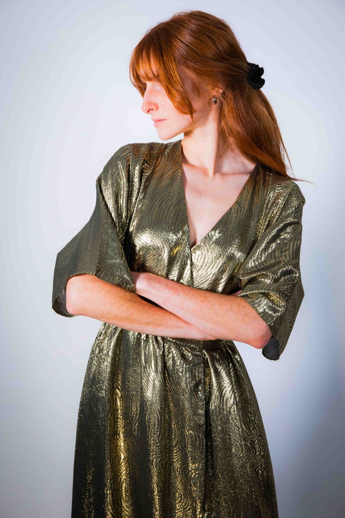 GOLDEN MAXI SIKARA DRESS