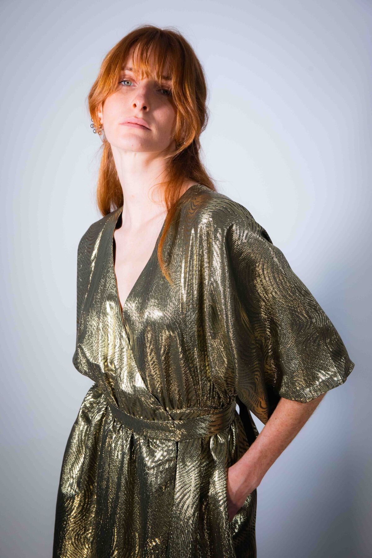 GOLDEN MAXI SIKARA DRESS