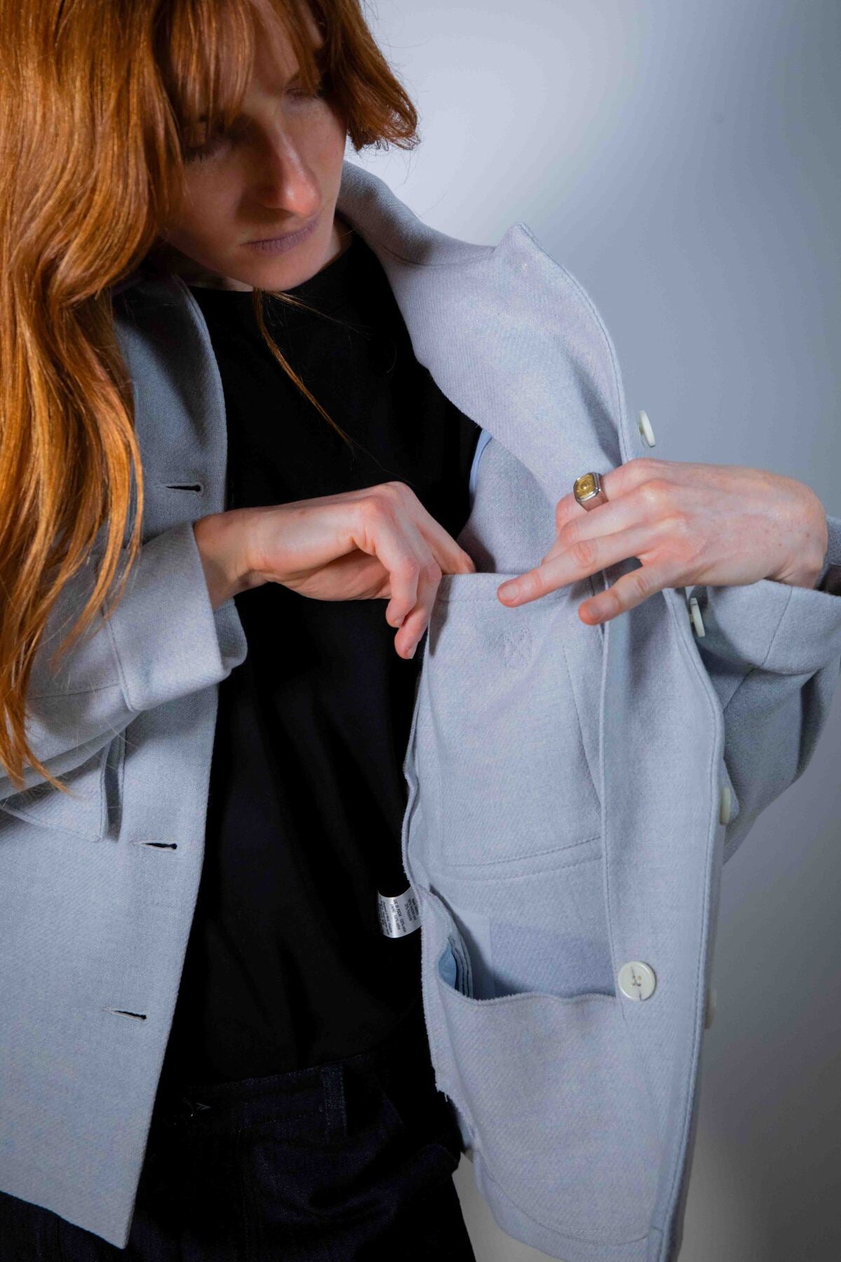 WOOL POKKA JACKET