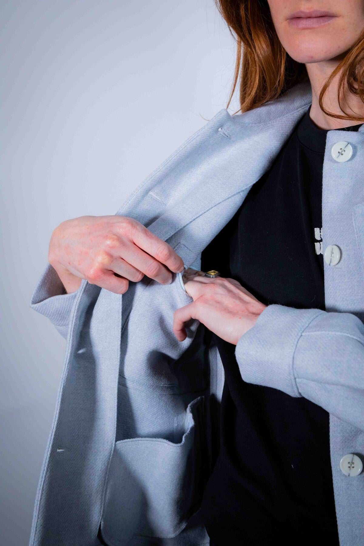 WOOL POKKA JACKET
