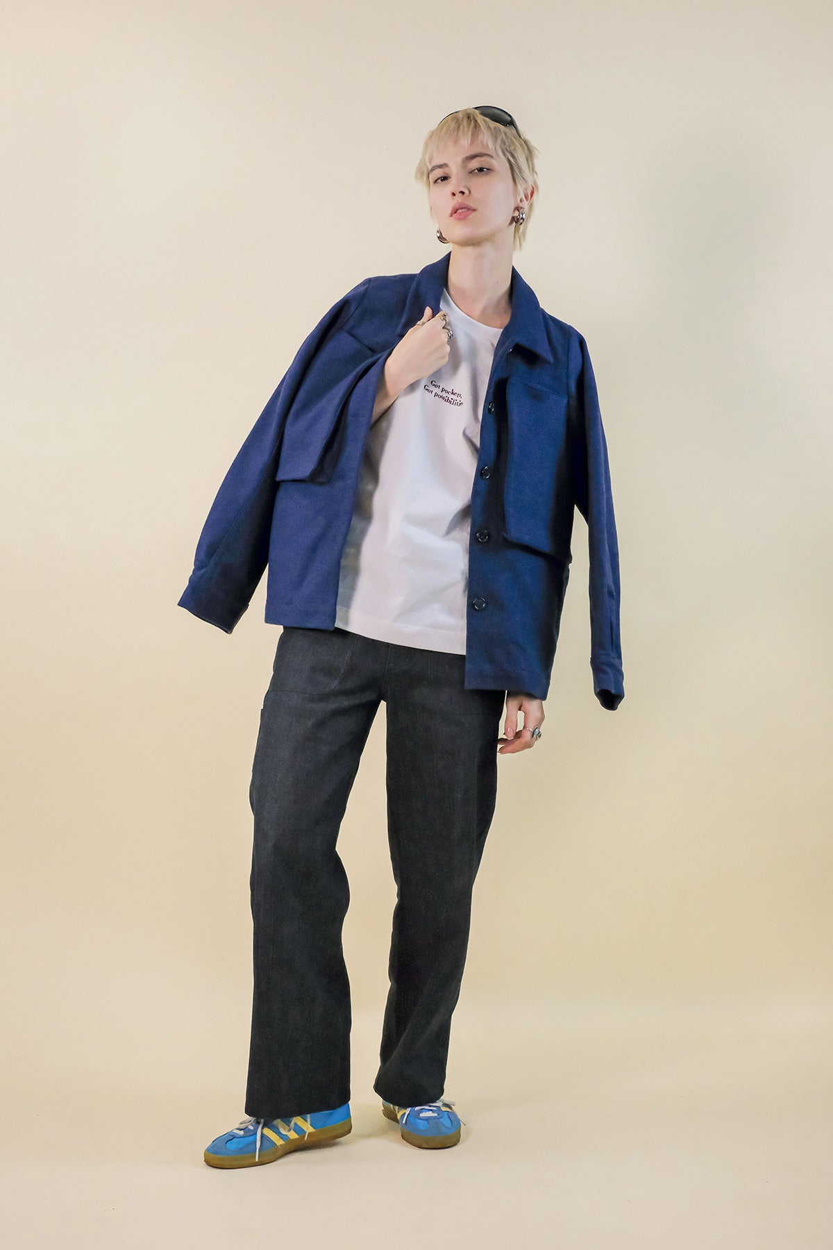 WOOL POKKA JACKET