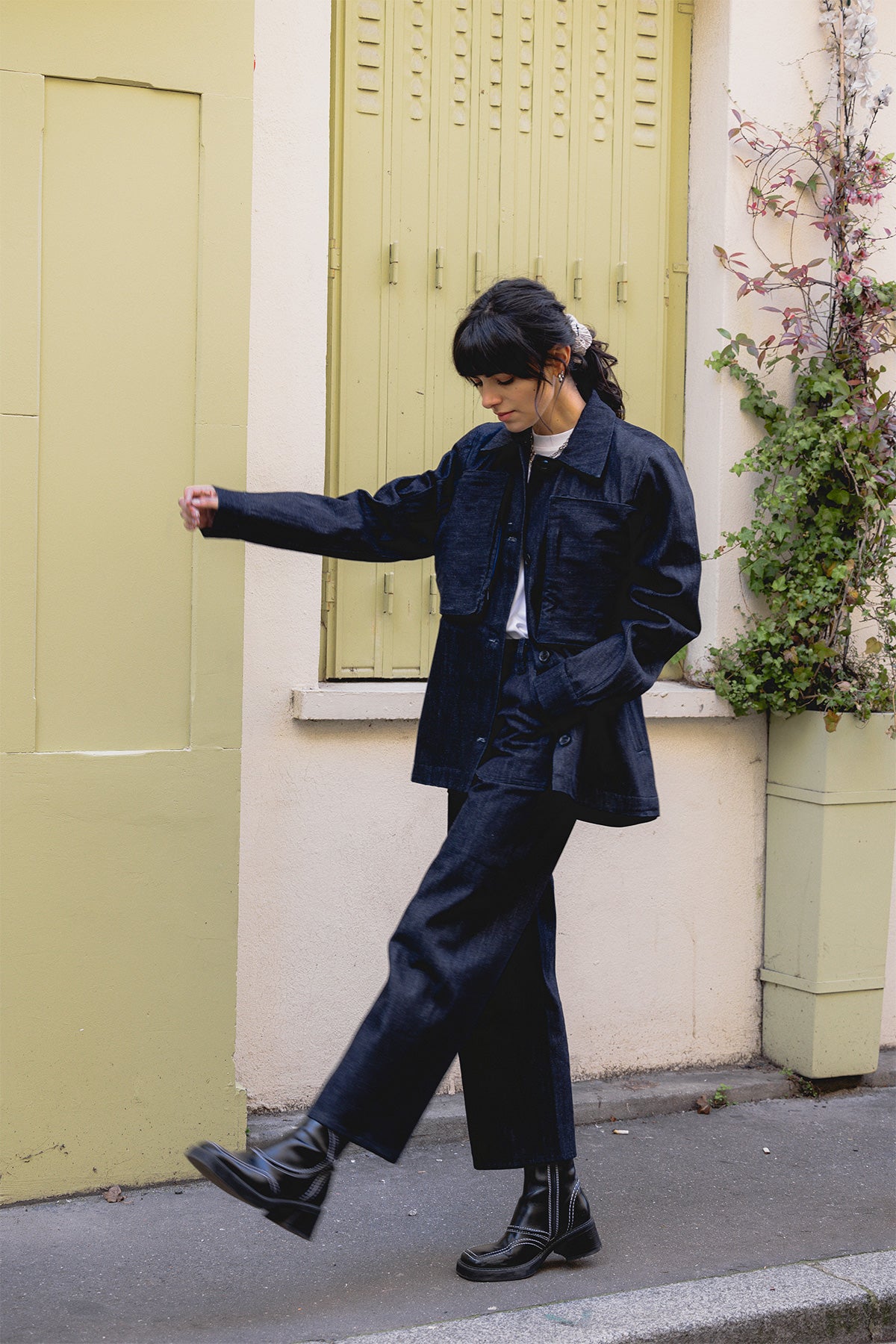 DENIM POKKA JACKET