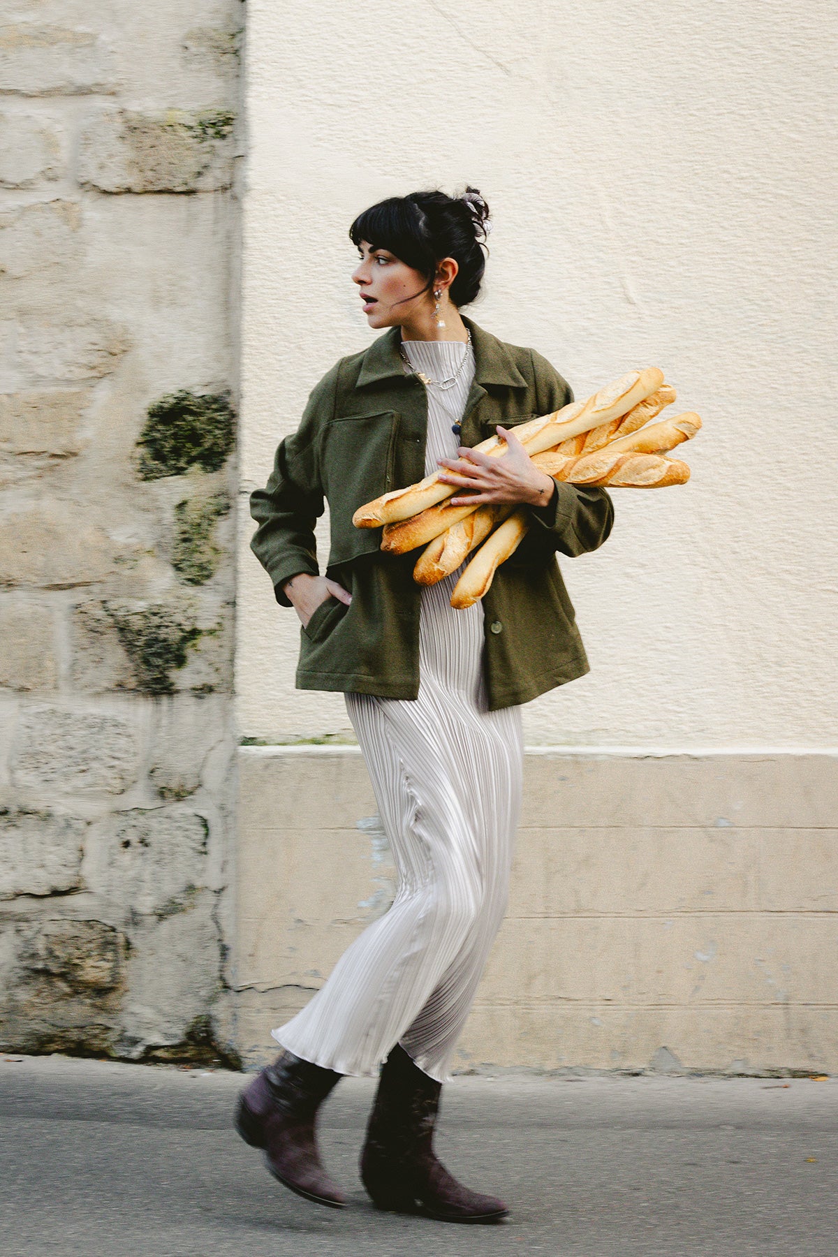 WOOL POKKA JACKET